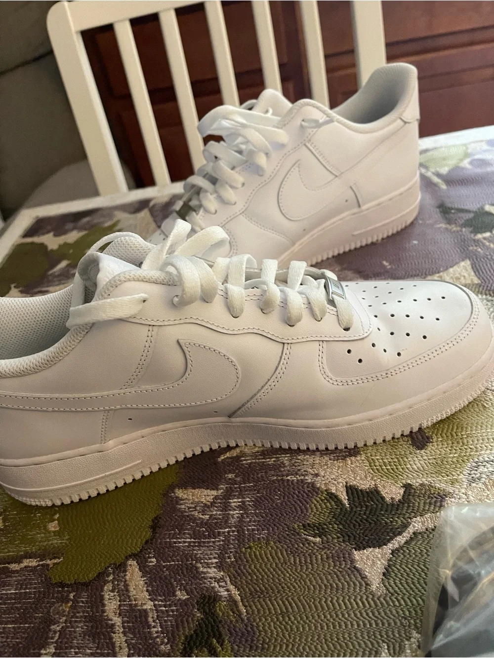 Nike All-White Air Force Low-Top Sneakers